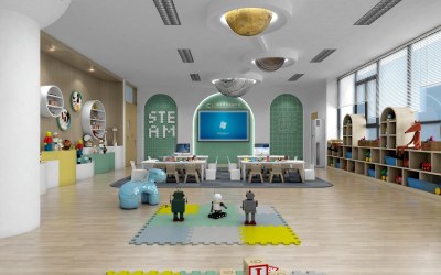 现代幼儿园3D模型下载